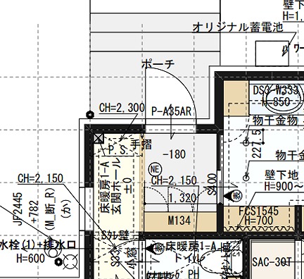 玄関　間取り図